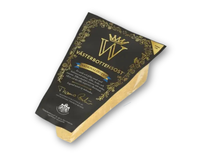 2 x Västerbottensost® 450g (15.87 oz) 33% – Authentic Swedish Aged Hard Cheese
