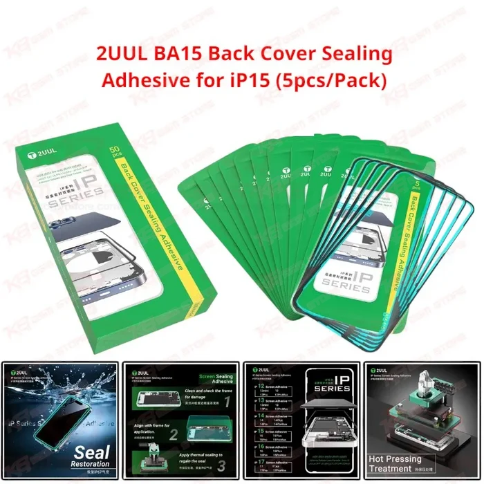 2UUL BA15 Back Cover Sealing Adhesive for iP15 (5pcs/Pack)