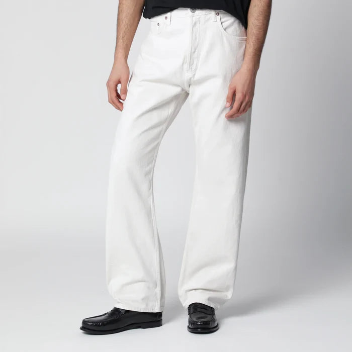 AGOLDE - White trousers in regenerated denim