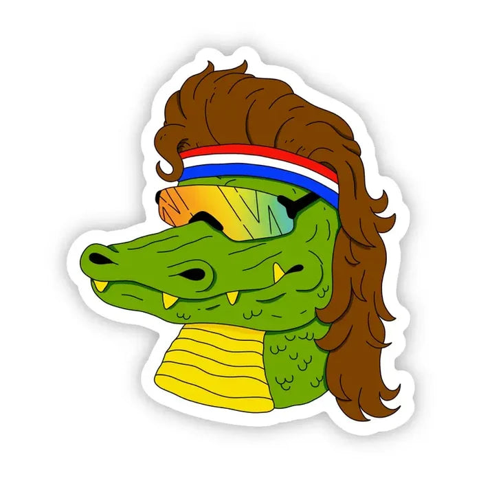 Big Moods Merica Gator Vinyl Sticker