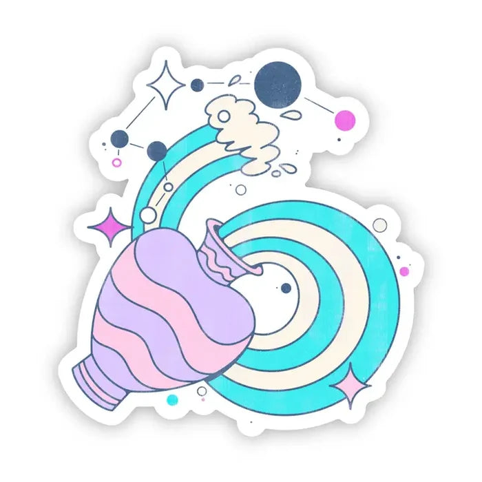 Big Moods Zodiac Vinyl Stickers - Aquarius