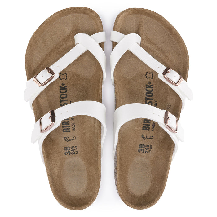 Birkenstock Mayari in White w/ Copper