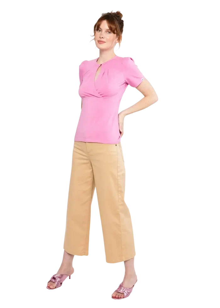 BLUTSGESCHWISTER top Criss Cross Coeur, summer strawberry pink