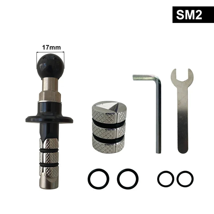 BOBO SM2 Bike Stem Mount with 17mm Ball Mount for Motorcycle Phone Holders
BOBO Bike Stem Mount Kit with Ball Mount, Spacers and Allen Key
BOBO 17mm Ball Stem Mount for Motorcycle Phone and Camera Mounts