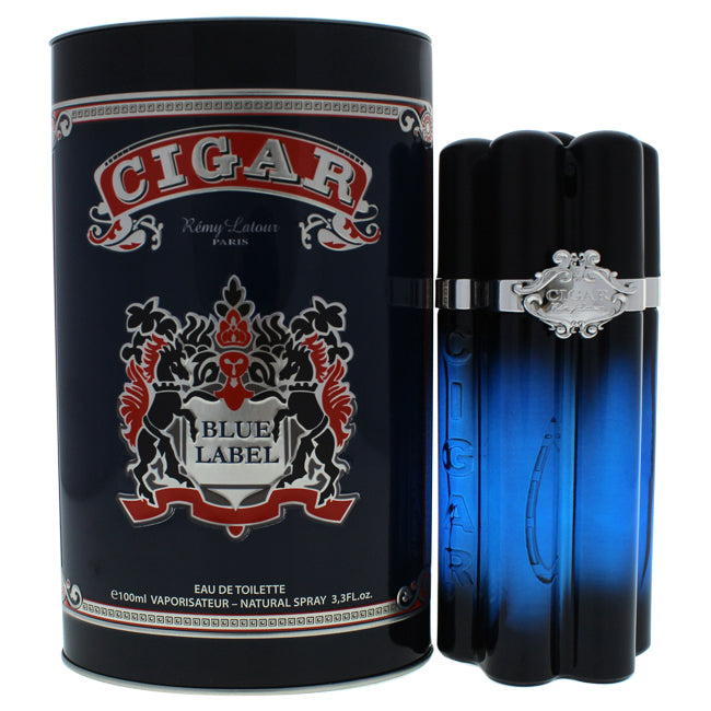 Cigar Blue Label by Remy Latour for Men - Eau de Toilette Spray