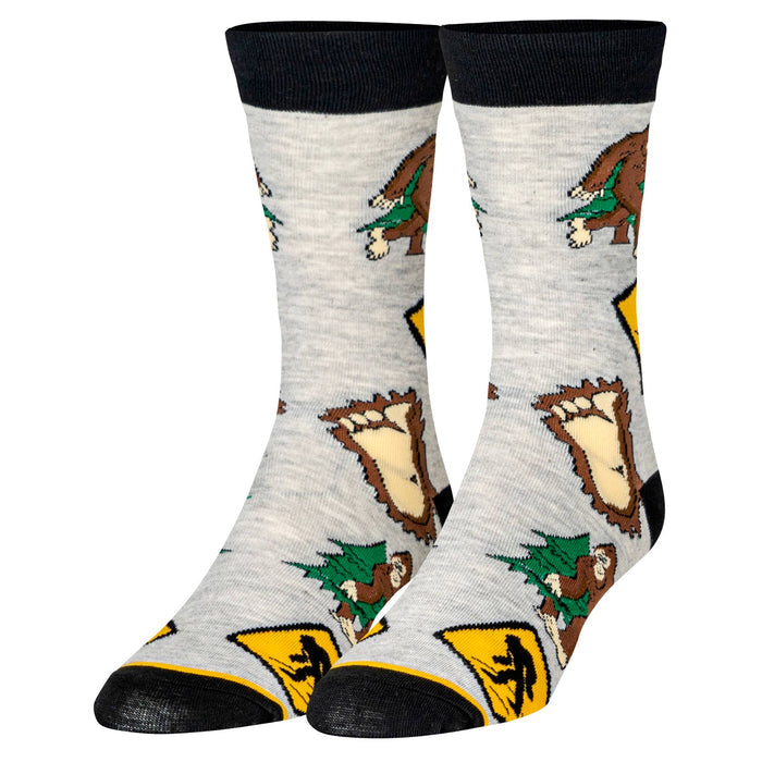 Crazy Socks - Big Foot - Mens Crew Folded