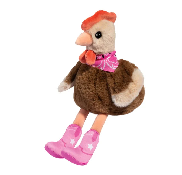 Douglas Toys Cowgirl Chicken Plush