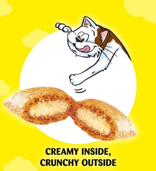 Dreamies Cat Treats Variety Pack, snacks with chicken, salmon and cheese, 12 X 60 g