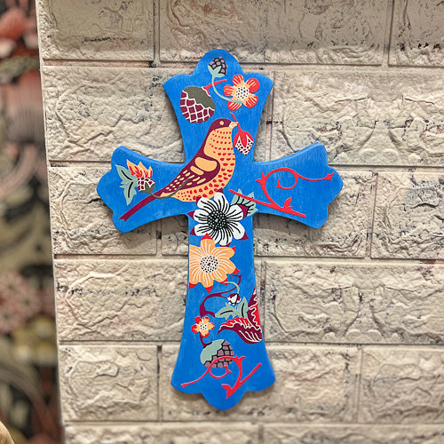 Handmade Floral Cross