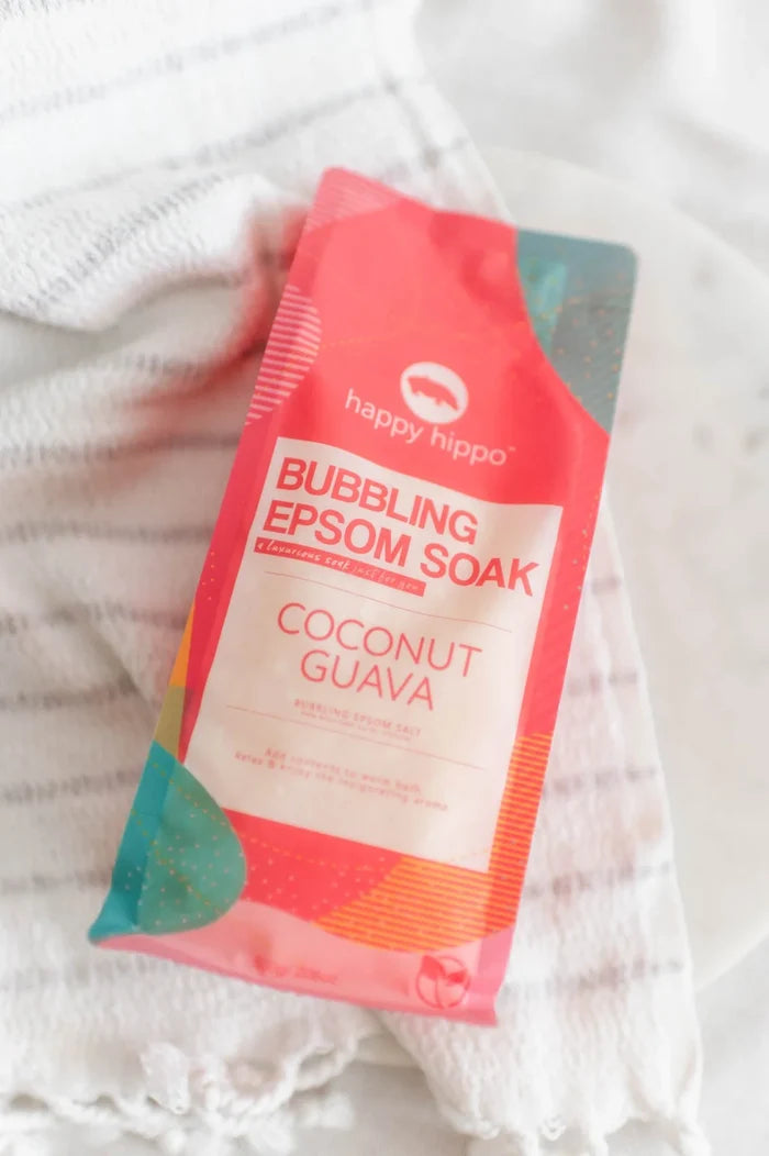 Happy Hippo Bubbling Epsom Soak - Coconut Guava
