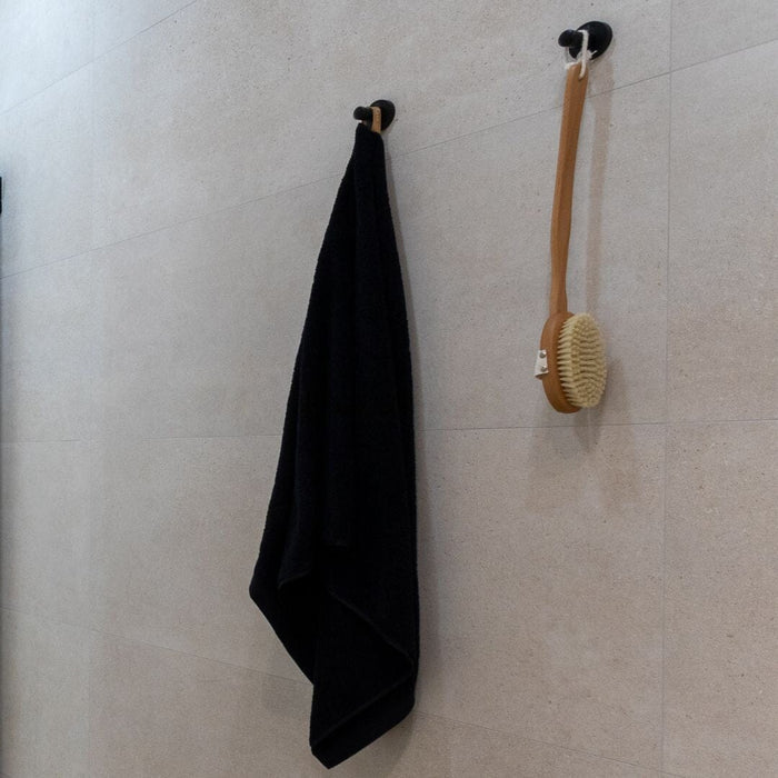 HOTELS Robe Hook - Matt Black Bathroom Accessories Noken by Porcelanosa