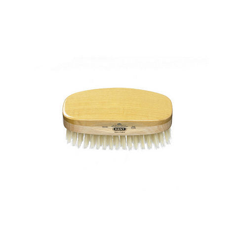 Kent Rectangular Satin and Beech Wood Pure Soft White Bristle - ms23d