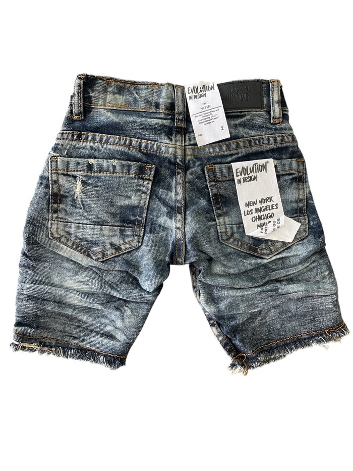 Little Kids EVOLUTION Wild Tiger Denim Shorts