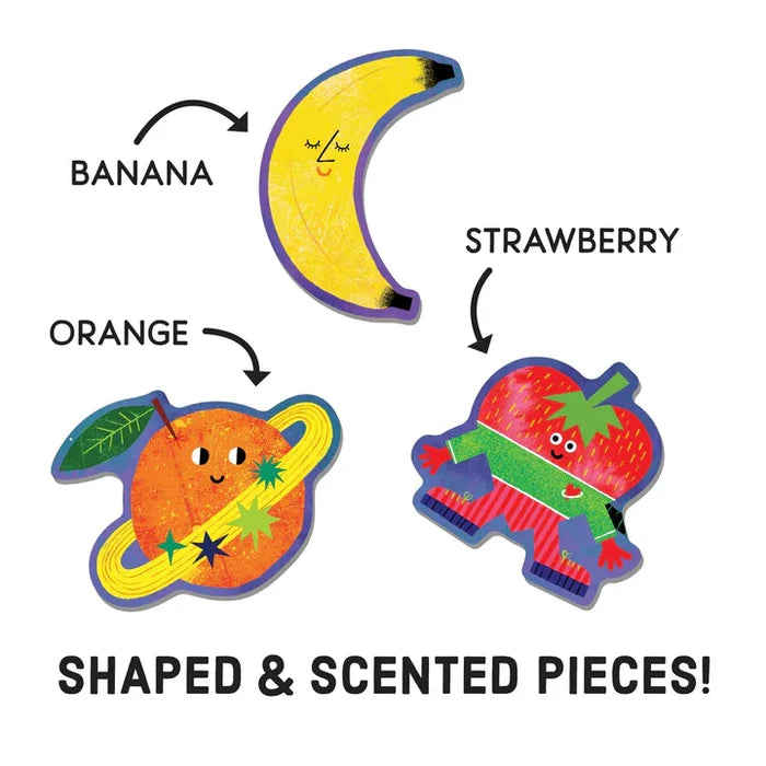 Mudpuppy Scratch & Sniff 60 Piece Puzzle: Cosmic Fruits