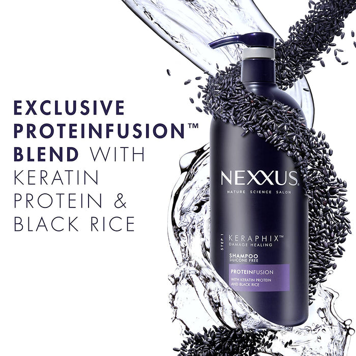Nexxus Keraphix Keratin Protein Black Rice, Shampoo and Conditioner, 2 X 1L - Shoppers-kart.com