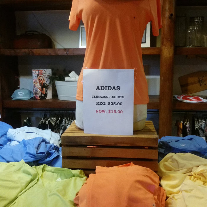 ORANGE ADIDAS T-SHIRT