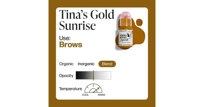 Perma Blend Brow Pigment - Tina's Golden Sunrise (0.5oz.)