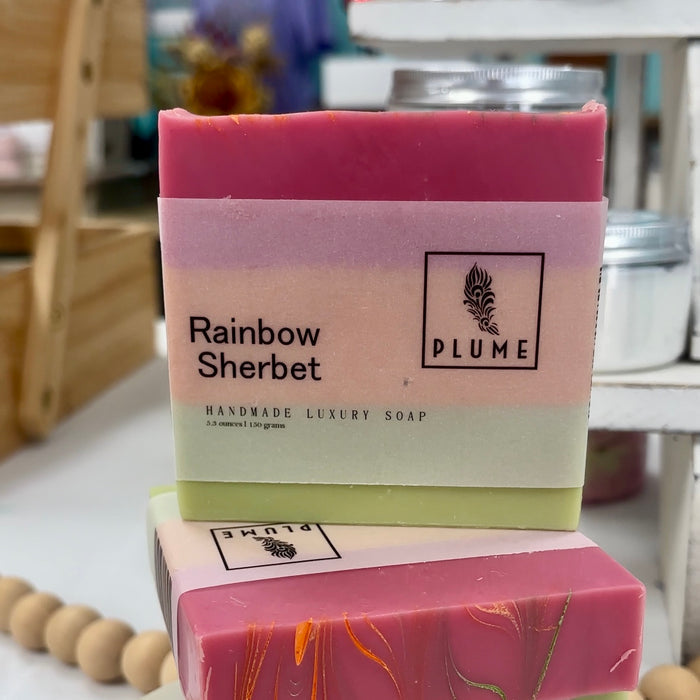 Rainbow Sherbet Moisturizing Bar Soap | Plume