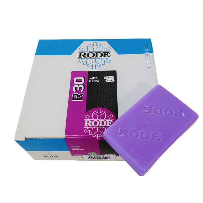 A product picture of the Rode R30 RACING GLIDER VIOLET MELT WAX (-3C/-10C)