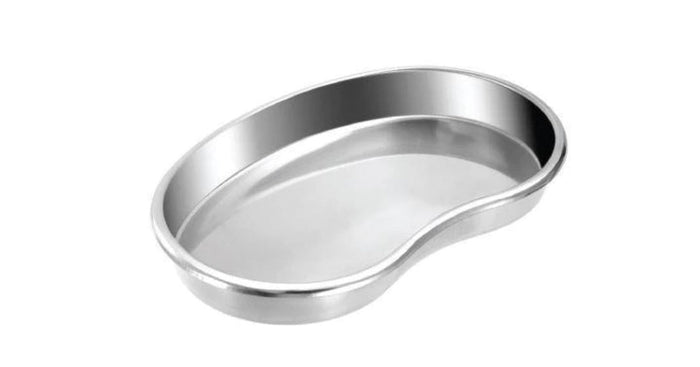Stainless steel tray (kidney-shaped)