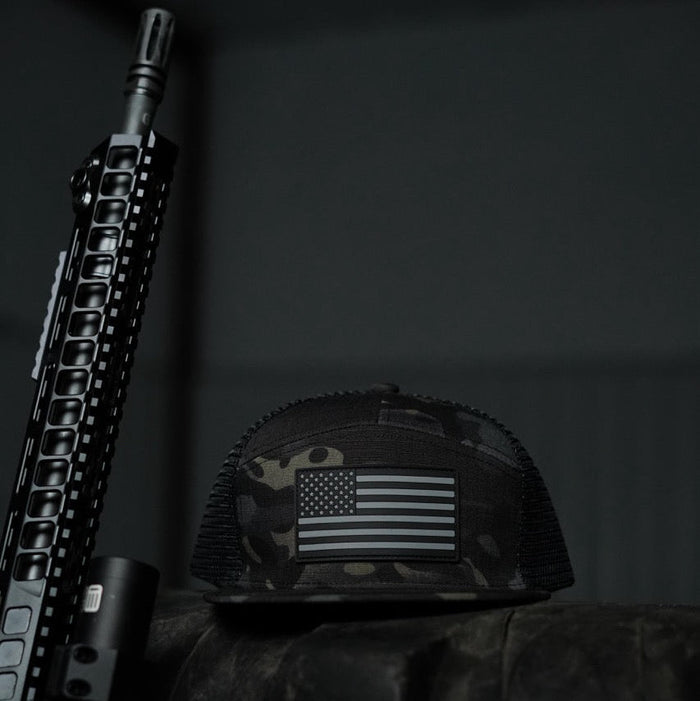 STMC® Black Ripstop Flag Hat