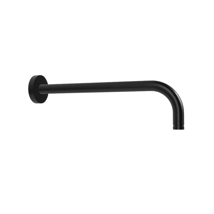 Wall Mounted Shower Arm 30cm - Brushed Black Chrome Shower Parts Fima