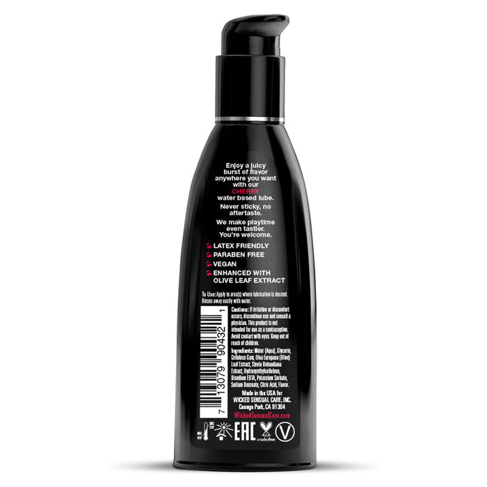 Wicked Sensual Care Cherry Flavored Water Based Intimate Lubricant