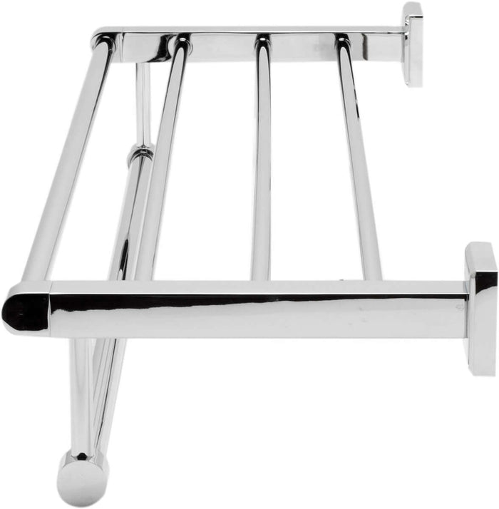 24" Heavy Chrome Plated Brass Towel Bar and Shelf - Alfi Brand