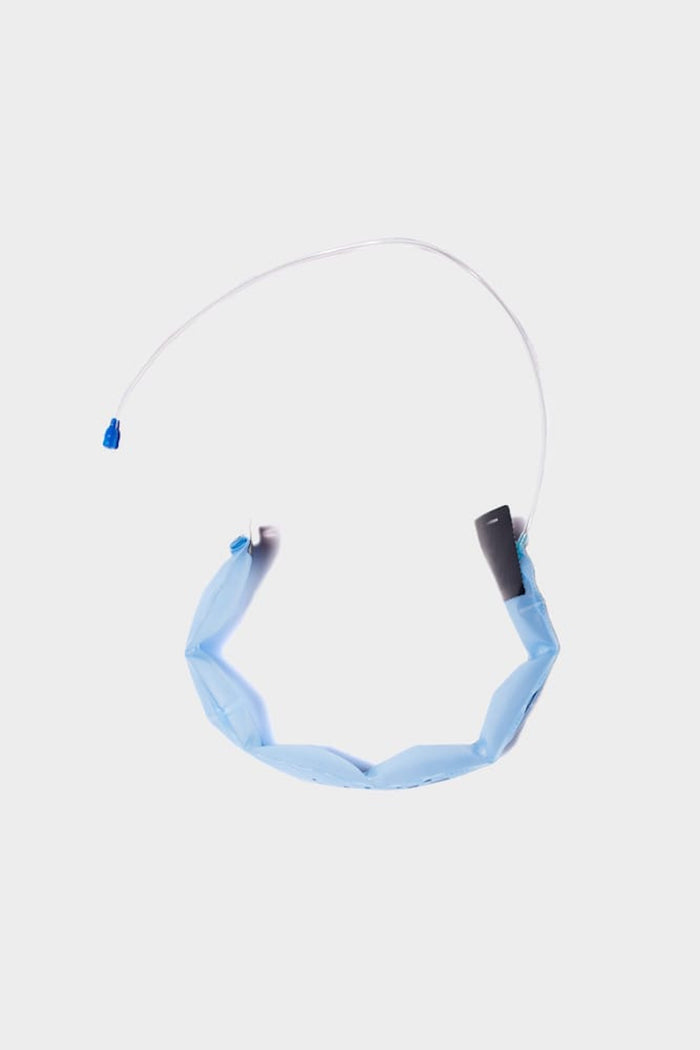 The 686 Womens Complete Bladder System by 686‚Äîa blue, flexible medical device with a white cord and dark gray connector, covered by US Patent No. 10‚Äîis displayed on a plain white background.