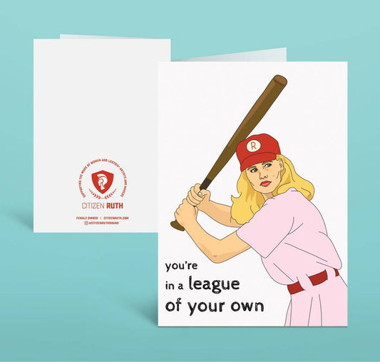 A League Of Their Own card