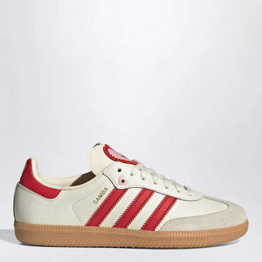 adidas Originals - Sneakers Samba Cream White/Better Scarlet/Gum Brand Apparel & Accessories > Shoes 3