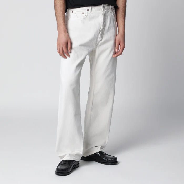 AGOLDE - White trousers in regenerated denim