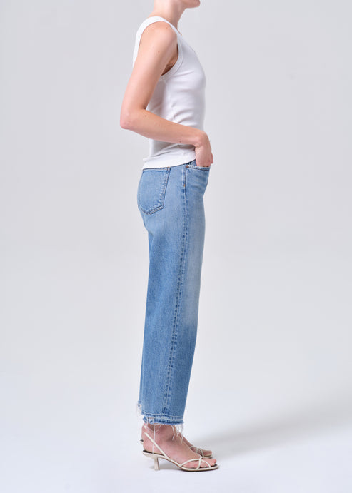 Agolde Ren High Rise Wide Leg Jean in Measure
