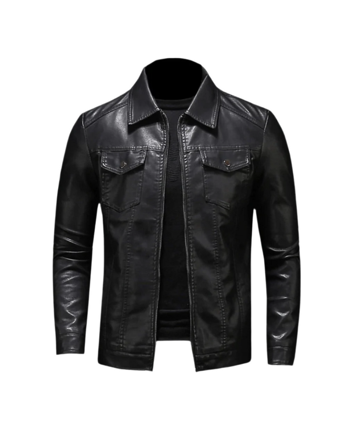 Alessandro™ | Classic Leather Jacket for Men