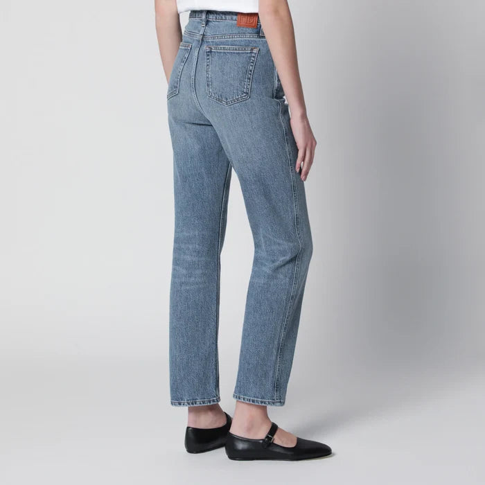 ANINE BING - High-rise jeans in light-wash cotton denim Brand Apparel & Accessories > Clothing > Pants