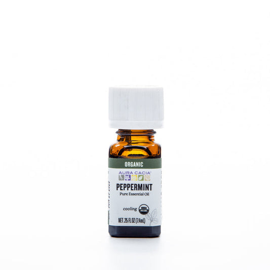Aura Cacia Organic Essential Oil Peppermint 7.4ml
