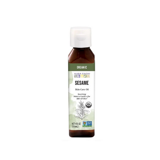 Aura Cacia Organic Sesame Skin Care Oil 118ml