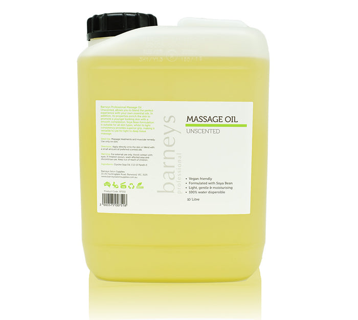 Barneys Massage Oil - Unscented - 10 Litre