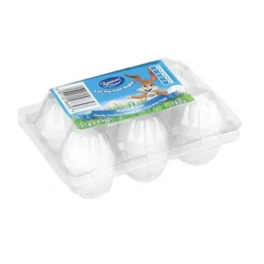 Beacon Easter eggs six pack white chocolate candy coated colorful shell seasonal treat