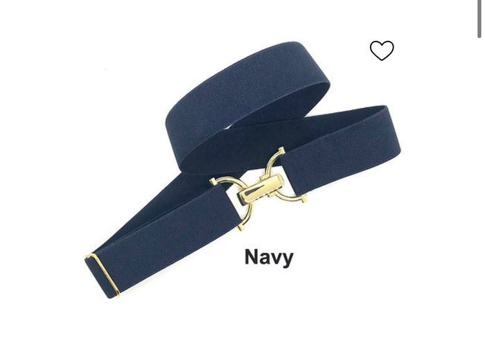 Gold D-Ring / Navy / 1.5"