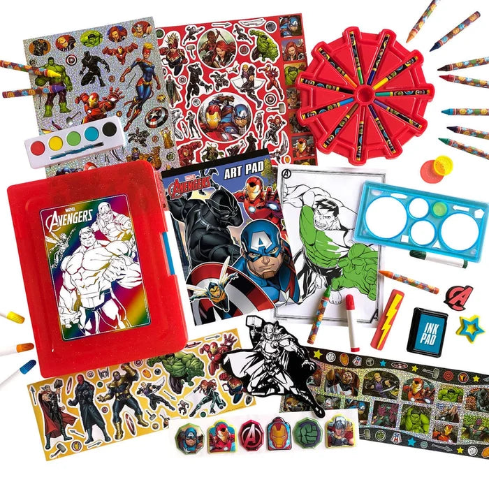 Bendon Marvel Avengers Super Activity Collection Set (3+ Years) - art set with markers, crayons, paints, stamps and more