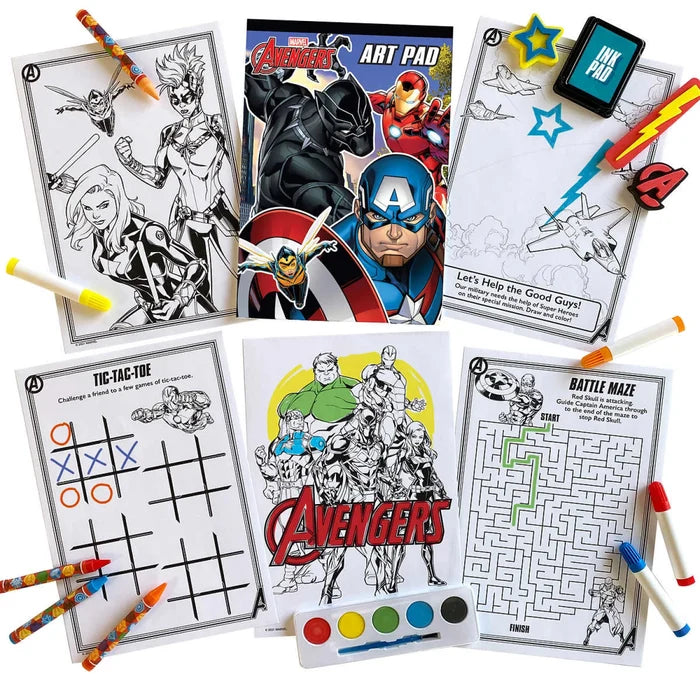 Bendon Marvel Avengers Super Activity Collection Set (3+ Years) - art set with markers, crayons, paints, stamps and more