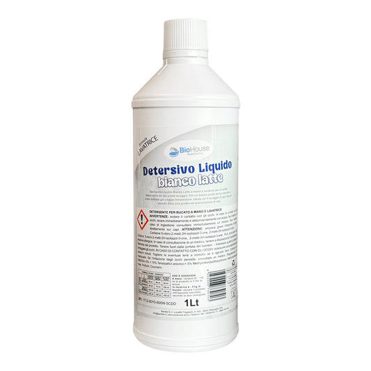 BIOHOUSE DETERSIVO LIQUIDO BIANCO LATTE 1L