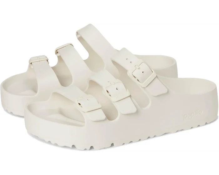 Birkenstock Florida Flex Platform EVA in Eggshell
