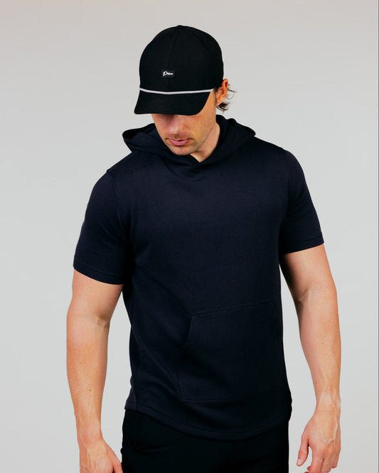 Black CoreSoft Hooded Tee