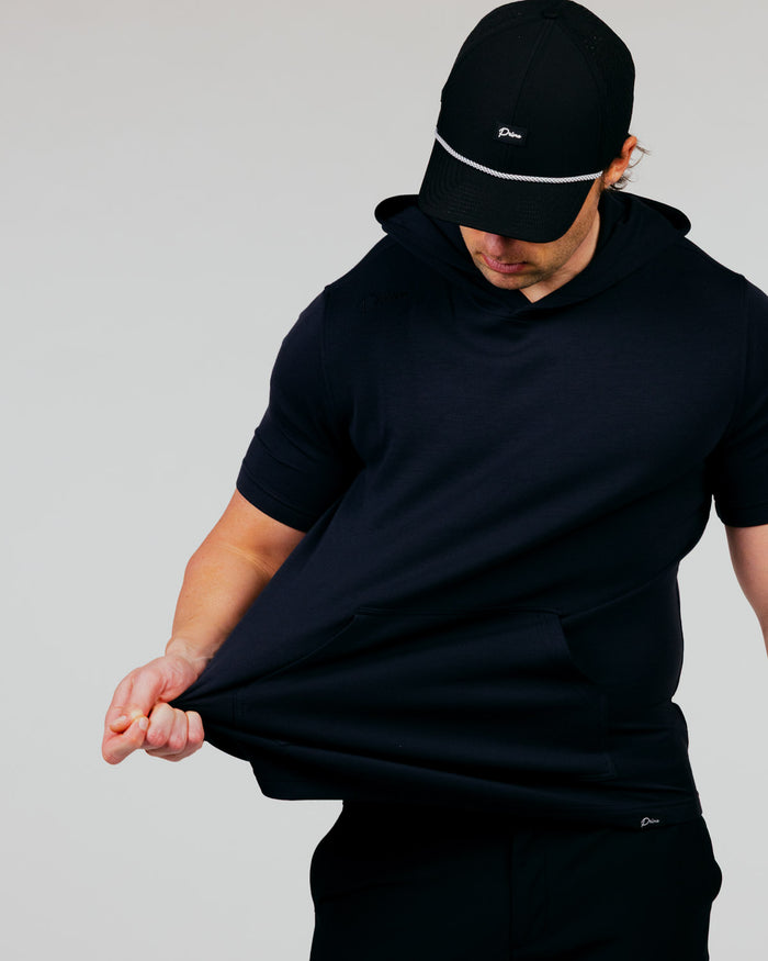 Black CoreSoft Hooded Tee