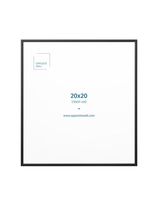 Black Metal Frame, 20x20 in | 51x51 cm