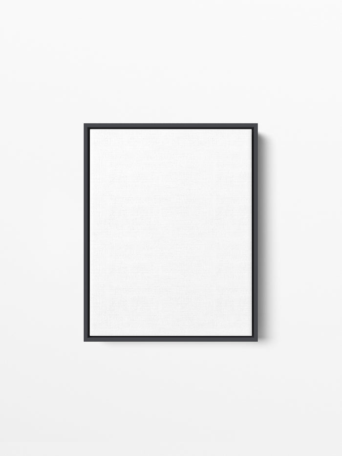 Black Wood Floating Canvas Frame, 11x14 in | 28x36 cm