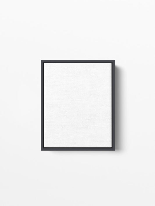 Black Wood Floating Canvas Frame, 8x10 in | 20x25 cm