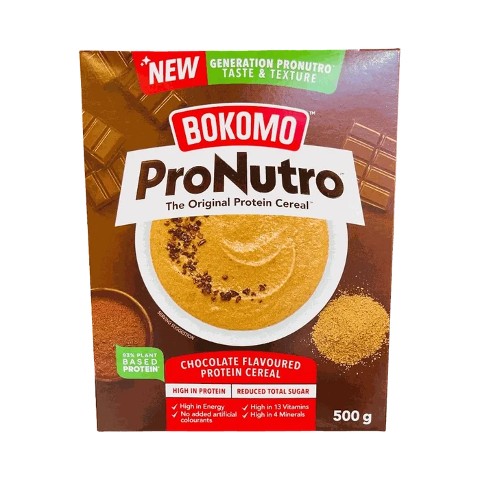 Bokomo ProNutro Chocolate Cereal 500g wheat-free protein-packed breakfast box